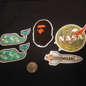 Hypebeast brands sticker lot of 5